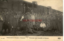 CPA GUERRE 1914-1918 - PRISONNIERS ET BLESSES A ROANNE - Guerre 1914-18
