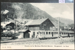 Rougemont (Vaud) La Gare Avec Train Du MOB (16'899) - Rougemont