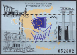 GRIECHENLAND  Block 11, Postfrisch **, Vorsitz Griechenlands In Der EU, 1993 - Blocs-feuillets