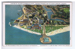 ETATS-UNIS - VIRGINIA - OLD POINT COMFORT - Airview Of The Chamberlin Hotel, Fortress Monroe - Andere & Zonder Classificatie