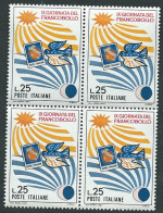 Italia, Italy, Italie, Italien 1967; Giornata Del Francobollo: Quartina, New. - Tag Der Briefmarke
