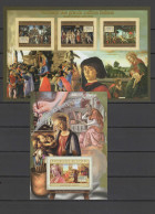 Guinea 2012 Paintings Botticelli Sheetlet + S/s Imperf. MNH -scarce- - Andere & Zonder Classificatie