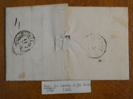 FRANCE  LETTRE RR 1842 PARIS BUREAU G +AFF. INTERESSANT+ #0 - 1801-1848: Precursori XIX