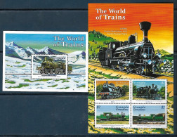 Grenada Grenadines - 1999 - The World Of Trains - Yv 2478/81 + Bf 440 - Trains