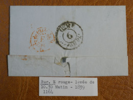 FRANCE  LETTRE RR 1839 PARIS BUREAU E +AFF. INTERESSANT+ #0 - 1801-1848: Precursors XIX