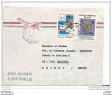 62 - 86 - Enveloppe Envoyée De Madagascar En Suisse - Madagascar (1960-...)