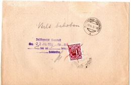 79634 - Österreich - 1950 - Unfrank ZU-Bf Eisenstadt -> PURBACH, M S1,35 Portomke, Zurueck Als "nicht Behoben" - Postage Due