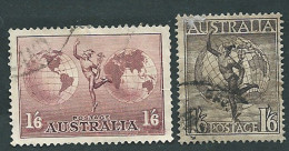 Australia 1934-1939; Airmail: Hermes And Globe. Used. - Gebraucht