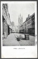 CPA CARTE POSTALE BELGIQUE  YPRES RUE DE LILLE 1909 - Autres & Non Classés