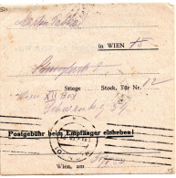 79635 - Österreich - 1950 - Unfrank OrtsDrucksFaltBf WIEN, Nachgesandt, M 4@30g Portomke - Postage Due