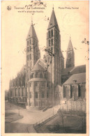 CPA Carte Postale Belgique Tournai La Cathédrale Vue De La Place Des Acacias 1920 VM81445 - Tournai