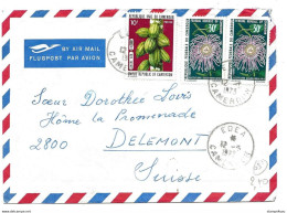281 - 65 - Enveloppe Envoyée De Edea En Suisse 1973 - Cameroun (1960-...)