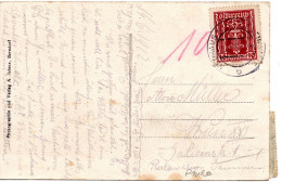 79636 - Österreich - 1922 - 10K EF A AnsKte (Bug) NEUHAUS -> WIEN, M 10K Portomke (Mgl Wg Randklebung) - Postage Due