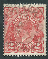 Australia 1914; King George V , 2p Dent. 11. Used. - Oblitérés