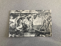 Roma Capella Sistina Peccato Originale Michelangelo Carte Postale Postcard - Otros Monumentos Y Edificios