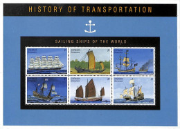 Grenada Grenadines - 1995 - Ships: History Of Transportation - Yv 1840/45 - Bateaux