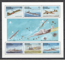 Grenada Grenadines - 1995 - 5th Peace In The Pacific - Yv 1761/66 - Airplanes