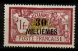 ALEXANDRIE    -   1921  .  Y&T N° 58 (*) - Unused Stamps