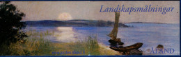 Aland 2003 Landscape Stamp Booklet 2 Blocks Of 4 Cancelled Summer, Sailing Boat - Environment & Climate Protection