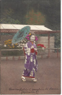 HISAKAJIMA - JAPON - T.Belle Vue D'une Jolie Femme Japonaise En Tenue Traditionelle - Altri & Non Classificati