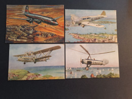 Petit Lot  Avions Salmon Séries England /  Avion Compagnie TWA - 1946-....: Ere Moderne