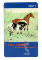 Calendrier Cheval Horse Télécarte Chine China Phonecard  (W 771) - Chine