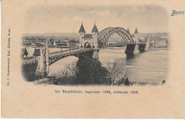 Bonn A.Rh. Die Rheinbrücke ~1900 Ngl #C2085 - Other & Unclassified