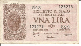 ITALY 1 LIRA 23/11/1944 - Italia – 1 Lira