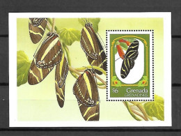 Grenada Grenadines - 1993 - Insects: Butterflies - Yv Bf 278 - Farfalle