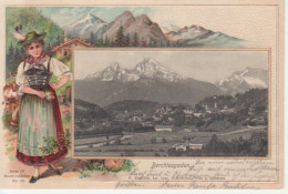 Berchtesgaden Prägekarte Panorama Gl1904 #208.578 - Autres & Non Classés