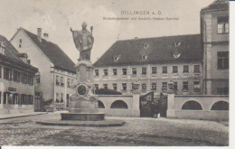 Dillingen A.D. Bischofsdenkmal Und Knaben-Seminar Gl1912 #210.088 - Autres & Non Classés