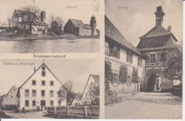 Sommersdorf Schloss Gasthaus Wiesinger Schule Glca.1925 #209.931 - Autres & Non Classés