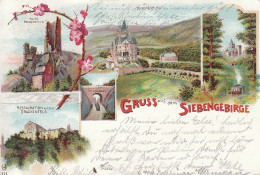 Gruß Aus Dem Siebengebirge Litho Mehrbildkarte Gl1899 #C5384 - Other & Unclassified