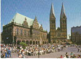 Bremen Marktplatz Rathaus Dom Parlament Ngl #C6099 - Andere & Zonder Classificatie