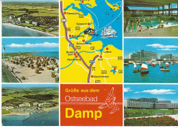 Ostseebad Damp Mehrbildkarte Gl1991 #C7028 - Autres & Non Classés