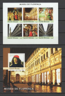 Guinea - Bissau 2003 Paintings Botticelli Etc., Galleria Degli Uffizi Florence, Sheetlet + S/s Imperf. MNH -scarce- - Autres & Non Classés