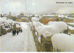 IL Jerusalem In Snow Glum 1975? #C6842 - Andere & Zonder Classificatie