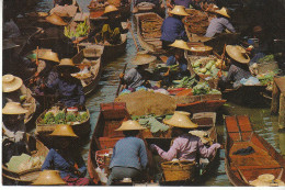 THA Floating-Market At Damnernsaduak, Rajburi Province Glum 1975? #C7719 - Andere & Zonder Classificatie