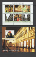 Guinea - Bissau 2003 Paintings Botticelli Etc., Galleria Degli Uffizi Florence, Sheetlet + S/s MNH - Other & Unclassified