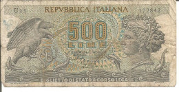 ITALY 500 LIRE 20/10/1967 - 500 Lire