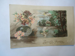 FRANCE  POSTCARDS   BONNE ANNEE 1915 STAMPS   FREE AND COMBINED   SHIPPING FOR MORE ITEMS - Andere & Zonder Classificatie