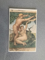 Roma Capella Sistina Peccato Originale Michelangelo Carte Postale Postcard - Altri Monumenti, Edifici