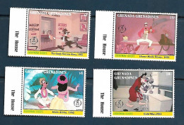 Grenada Grenadines - 1992 - Disney: 60th Anniversary Of Dingo  - Yv 1400/03 - Disney