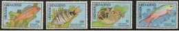 Grenada Grenadines - 1990 - Fish - Yv 1156/59 - Fishes