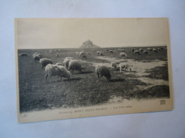 FRANCE  POSTCARDS   GREVE MONT SAINT MICHEL SHEEP SHEPHERDS  FREE AND COMBINED   SHIPPING FOR MORE ITEMS - Andere & Zonder Classificatie