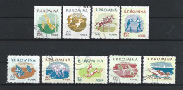Romania 1959 Sports Y.T. 1643/1650 + A 103 (0) - Used Stamps