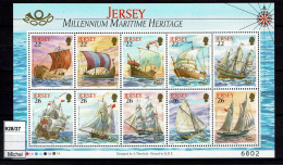Jersey - 2000 - MNH - Millennium Maritime Heritage, Patrimoine Maritime, Bateaux, Boten, Ships, Schiffe - Jersey