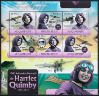 MOZAMBIQUE - AVIATION - HARRIET QUIMBY - N° 4939 A 4944 ET BF 599 - NEUF** MNH - Airplanes