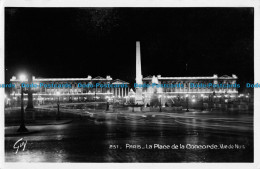 R051402 Paris. La Place De La Concorde. Vue De Nuit. A. Leconte. Guy - Monde