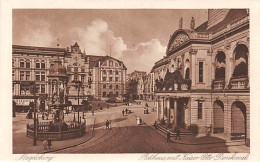 Magdeburg Rathaus Mit Kaiser-Otto-Denkmal Ngl #144.118 - Autres & Non Classés